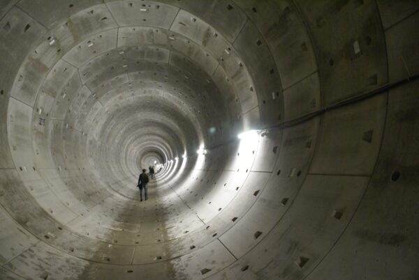 Tunnel Noord-Zuidlijn: Rokin-Vijzelgracht.