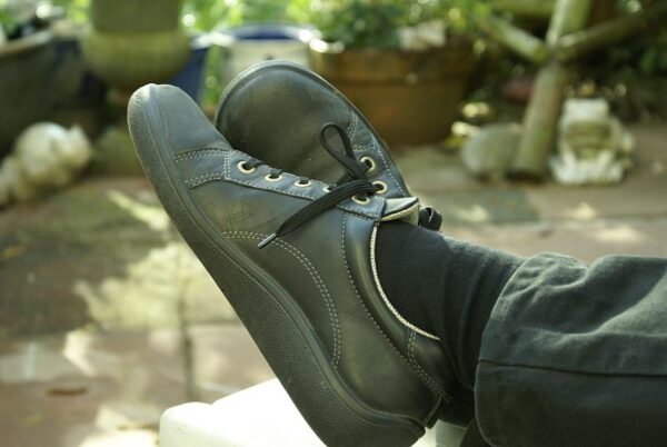 Uitrusten in de tuin.