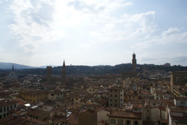 Uitzicht Florence vanaf Giotto's klokkentoren.