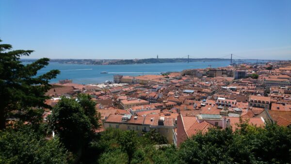 Lissabon uitzicht, Castelo de S. Jorge.