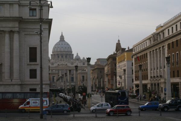 Via della Conciliazione met Sint Pieter.