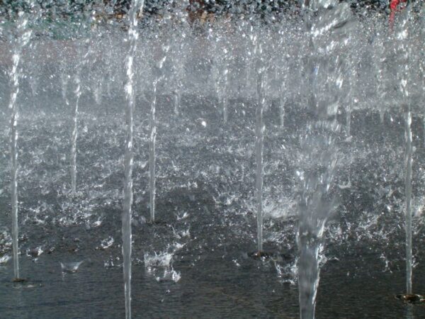 Waterballet in Amstelveen, fontein.