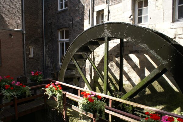 Waterrad Bisschopsmolen, Maastricht.