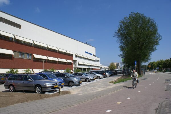 Fietspad bij Ziekenhuis Amstelland.