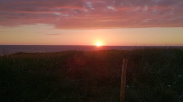 Zonsondergang Wijk aan Zee, Midzomer 2014.